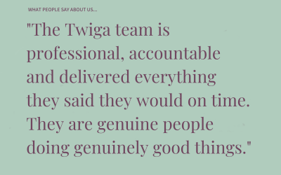Twigagroup, professional, accountable, delivered everything, genuine people